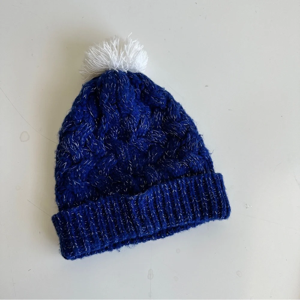 OKC Thunder 47 Brand NBA Womens beanie hat Blue and silver knit one size